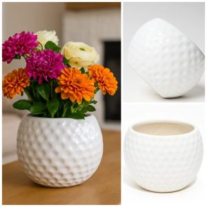 Ceramic Dimple Texture Flower Pot