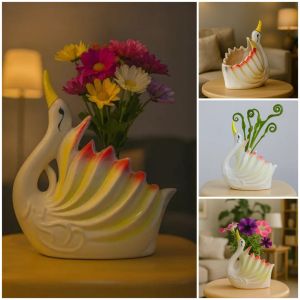Swan Shape Ceramic Flower Planter
