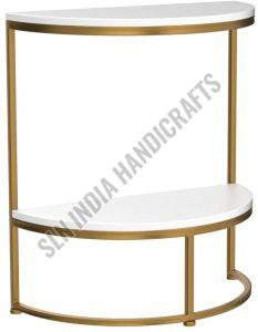 2 Tier Semi Circle End Table