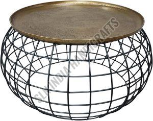 Metal Round Pot Shape Coffee Table