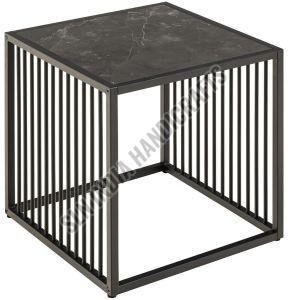 Square Shape Metal Frame Side Table