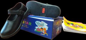 Star Buckle Belly School Shoe