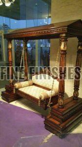 Classic Handcrafted Wooden Indoor Jhula Swing