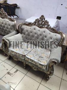 Classic Royal Carved Two Seater Sofa