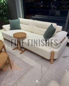 Modern Rounded Arm Luxury Three Seater Sofa