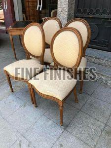 Ornate Oval Back Accent Chairs