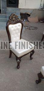 Royal Button Back Wooden Dining Chair