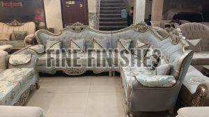 Royal Hand Carved L Shape Living Room Sofa Set