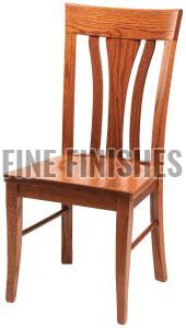 Vertical Slat Backrest Wooden Chair