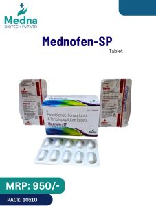 Aceclofenac, Paracetamol &AMP; Serratiopeptidase Tablets