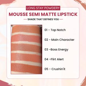 TNW Longstay Powdery Mousse Semi Matte Lipstick