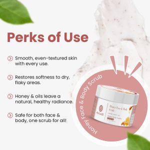 Alglaze Honey Face and  Body Scrub