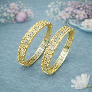 Artificial Gold Plated Diamond Bangles