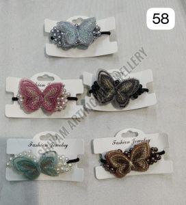 Butterfly Pearl Elastic Hair Band