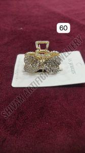Crystal Bow Shape Hair Claw Clip
