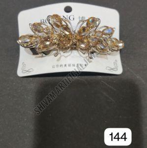 Crystal Floral Hair Clip Barrette