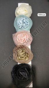 Fabric Rose Flower Hair Clip