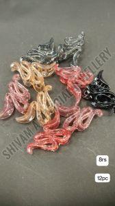 Glossy Acrylic Swirl Hair Claw Clip