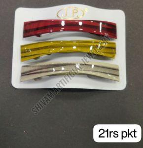 Glossy Long Bar Hair Clip Set