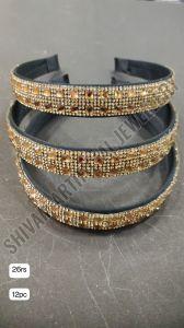 Golden Stone Work Party Wear Hair Band
