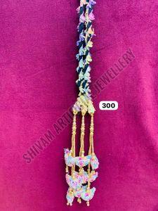 Multicolor Bridal Hair Parandi with Beads &AMP; Latkan