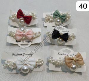 Pearl Bow Hair Clip