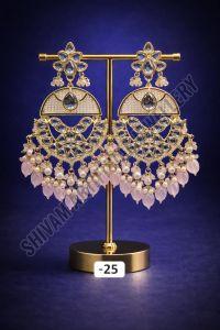 Royal Pearl ARC Kundan Chandelier Earrings