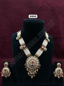 Royal Pearl Layered Kundan Necklace Set