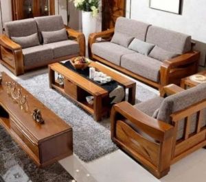 2 Seater Teak Wood Wooden Sofa
