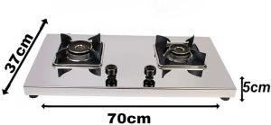 2B Aravath Goodflame Stainless Steel 2 Burner Gas Stove