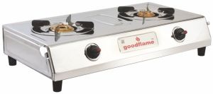 2B Chef Plus Goodflame 2 Burner Stainless Steel Gas Stove