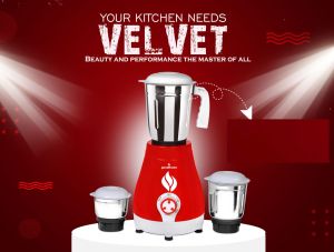 Goodflame Velvet 500W 3 Jar Mixer Grinder