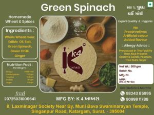 Healthy Green Spinach Khakhra