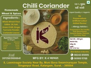 Chilli Coriander Masala Khakhra