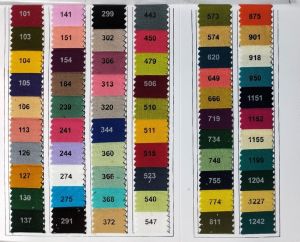 Rayon Plain Colour Chart Fabric