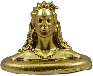Antique Golden Lord Shiva Bust Showpiece
