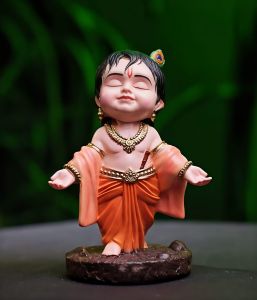 Divine Baby Krishna Blessing Art Figurine