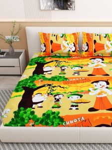 Multicolor Printed Cotton Bed Sheet