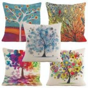Multicolor Printed Cushion Cover