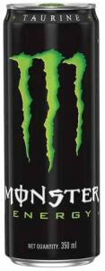 350ml Monster Black Energy Drink Can