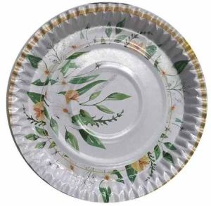 Leaves Printed Paper Plate