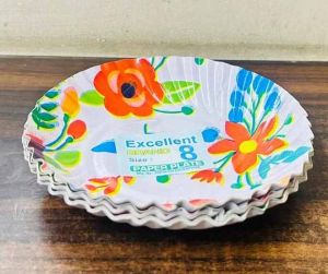 Printed Round Disposable Plate