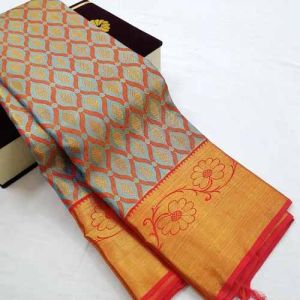 Kanchipuram Tissue Silk Saree