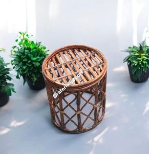 Cane Round Stool