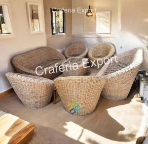 Cane Apple Chair Table Furniture Set