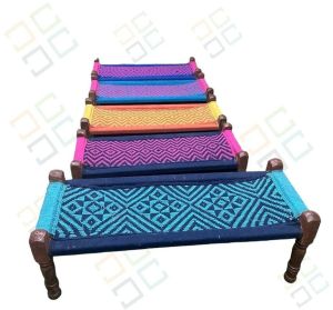 Cotton Rope Wood Bench