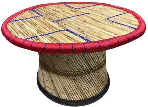 Round Bamboo Table