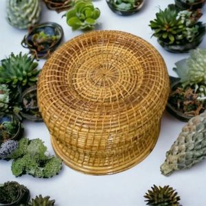 Cane Rattan Stool