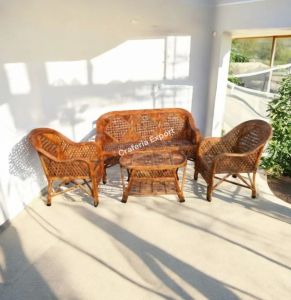 Cane Outdoor Sofa Set