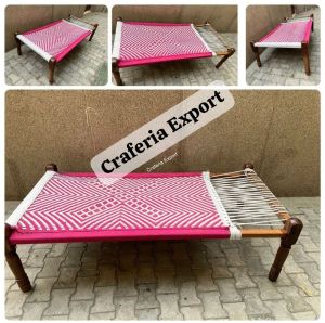 Single Bed Wooden Charpai
